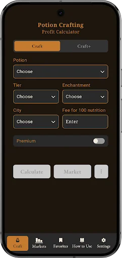 Download Albion Craft Calculator v2.1.0 – Hitung Profit Gratis - Screenshot 1