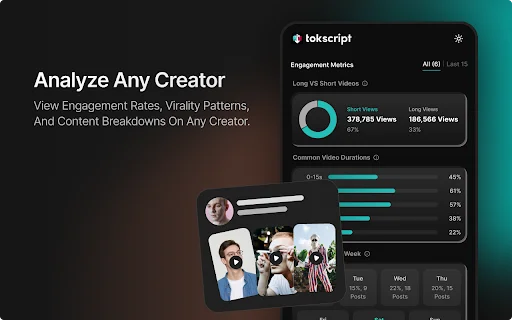 Tokscript: Alat Analisis & Transkrip TikTok Terbaik 2026 - Screenshot 2