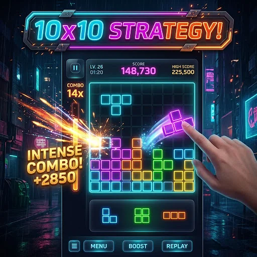 Download Neon Block: Match & Puzzle Terbaru – Game Offline Seru - Screenshot 8