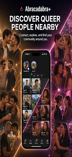 Unduh Abracadabra+ Terbaru – Temukan Komunitas LGBTQ+ Terdekat - Screenshot 1