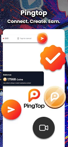 Download PingTop Terbaru – Video Pendek & Chat Aman Gratis - Screenshot 1