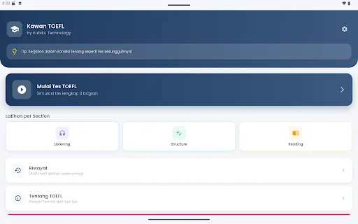 Download Kawan TOEFL Terbaru – Latihan Soal & Simulasi Gratis - Screenshot 11