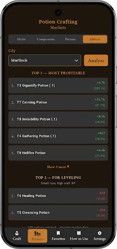 Download Albion Craft Calculator v2.1.0 – Hitung Profit Gratis - Screenshot 4