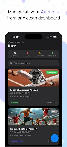 Download Auction League Terbaru – Kelola Lelang Olahraga Gratis - Screenshot 1