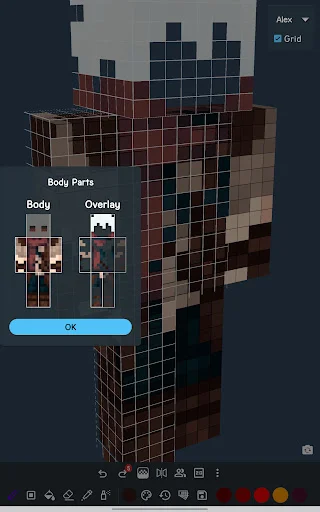 3D Skin Editor for Minecraft – Buat Skin Keren Sekarang - Screenshot 13