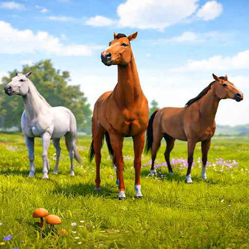 Download Horse Family Rider Animal Game – Simulasi Kuda Liar Gratis