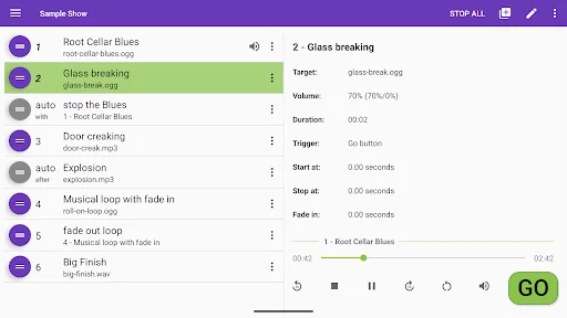 Download Audio Cues – Aplikasi Kontrol Audio Live Terbaik - Screenshot 9