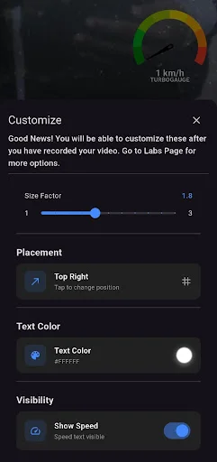 Download TurboGauge Speedometer Terbaru – Rekam Video Kecepatan - Screenshot 7
