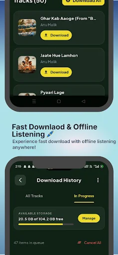 Download SpotSaver Terbaru – Simpan Musik Offline Gratis - Screenshot 5
