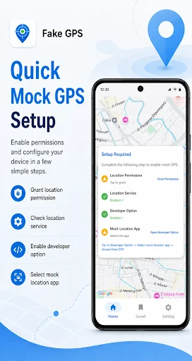 Download Fake GPS Terbaru 1.5.1 – Simulasi Lokasi Gratis - Screenshot 1