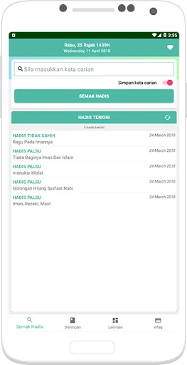 Download Semak Hadis Terbaru – Aplikasi Cek Status Hadis Gratis - Screenshot 2