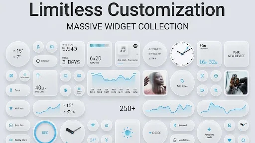 Download Glass Widgets & Theme Pro – Widget Estetik Gratis - Screenshot 2