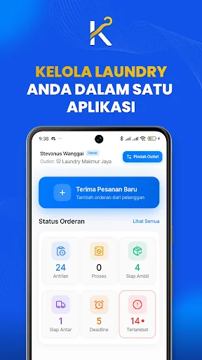 Download KelolaLaundry Terbaru – Aplikasi Kasir Laundry Praktis - Screenshot 1