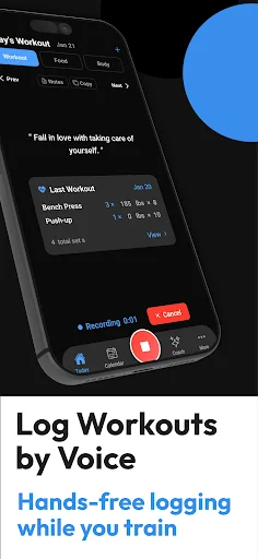 Download GhostFit Voice Workout Tracker – Pelacak Latihan Suara - Screenshot 2