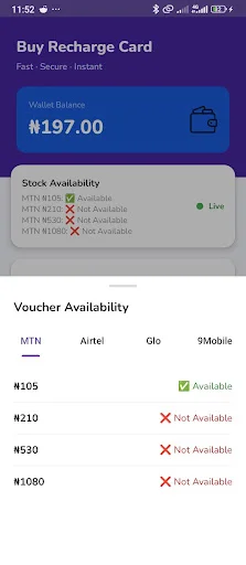 Download MTN & Airtel Recharge Cards NG – Isi Ulang Cepat - Screenshot 4