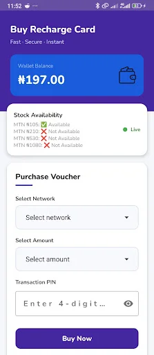 Download MTN & Airtel Recharge Cards NG – Isi Ulang Cepat - Screenshot 2