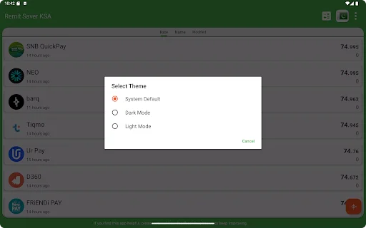 Download Remit Saver KSA Terbaru – Cek Kurs Pengiriman Uang Terbaik - Screenshot 18
